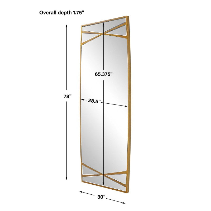 Gentry - Oversized Mirror - Gold