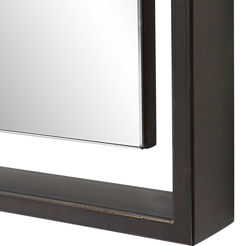 Egon - Rectangular Mirror - Black