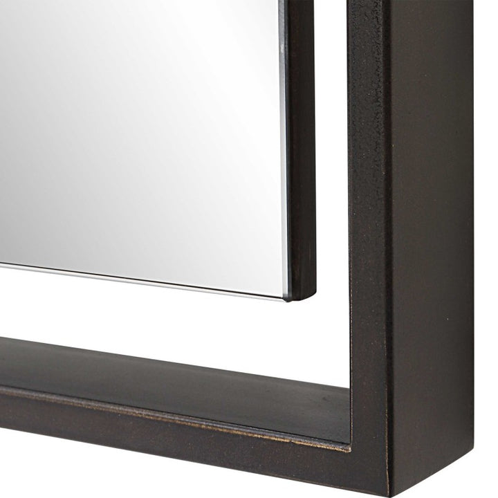 Egon - Rectangular Mirror - Black