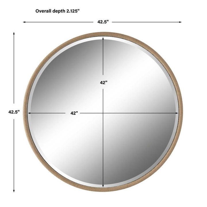 Ranchero - Natural Rope Round Mirror