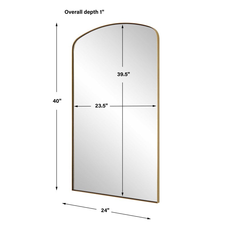Tordera - Arch Mirror - Brass