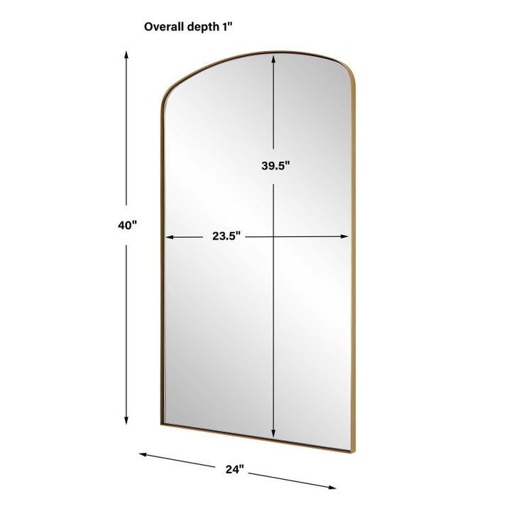 Tordera - Arch Mirror - Brass