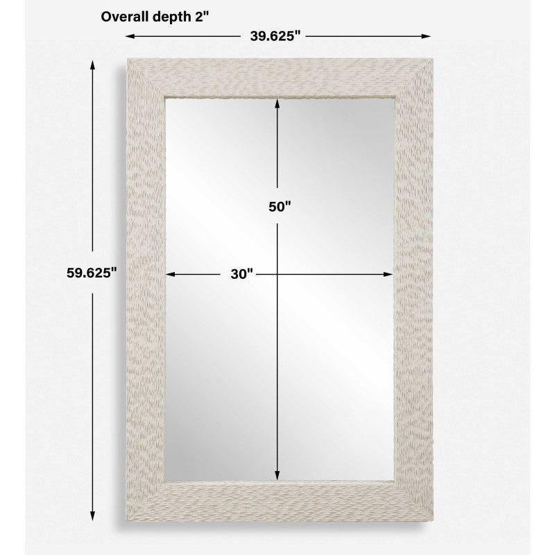 Everett - Ivory Stone Mirror