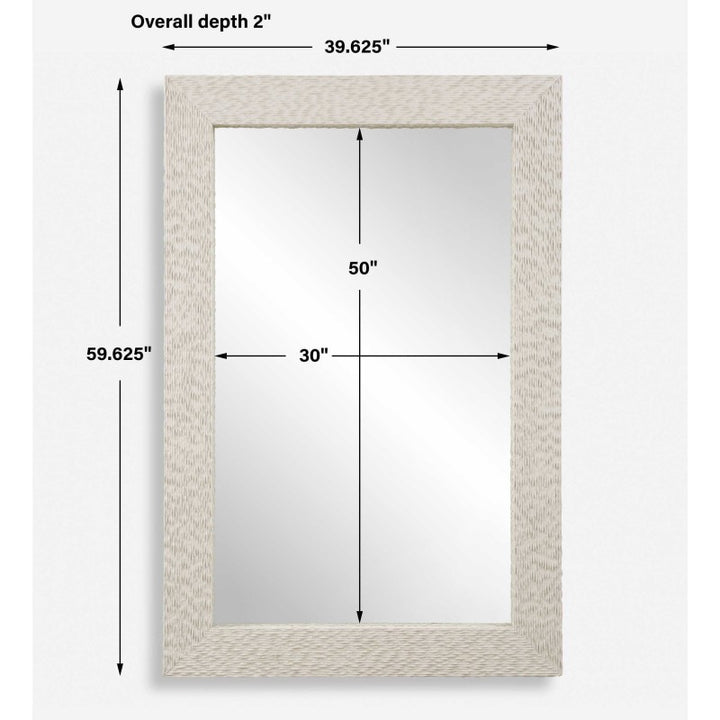 Everett - Ivory Stone Mirror