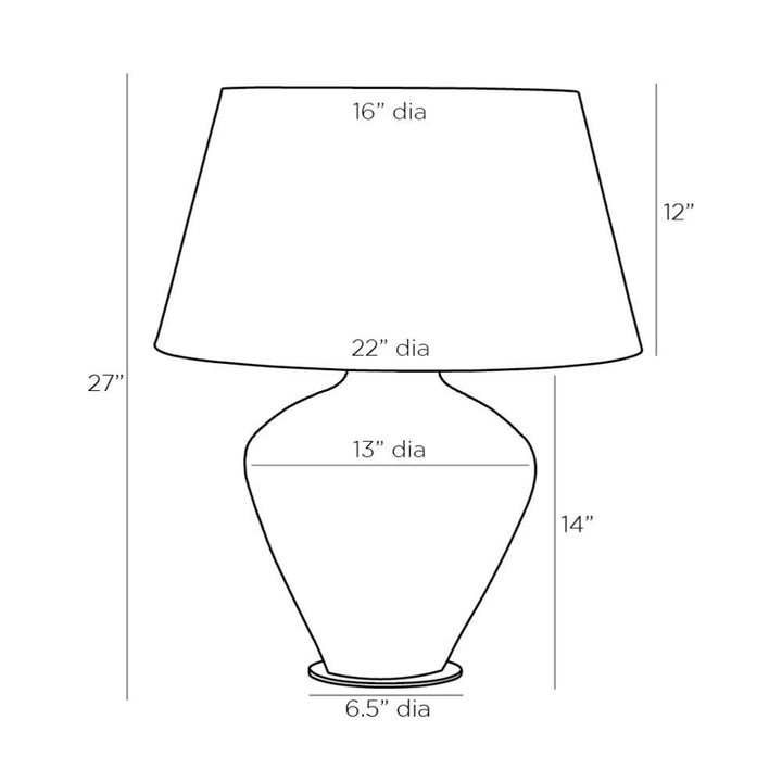 Kara One Light Table Lamp