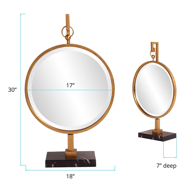 The Medallion Gold Mirror