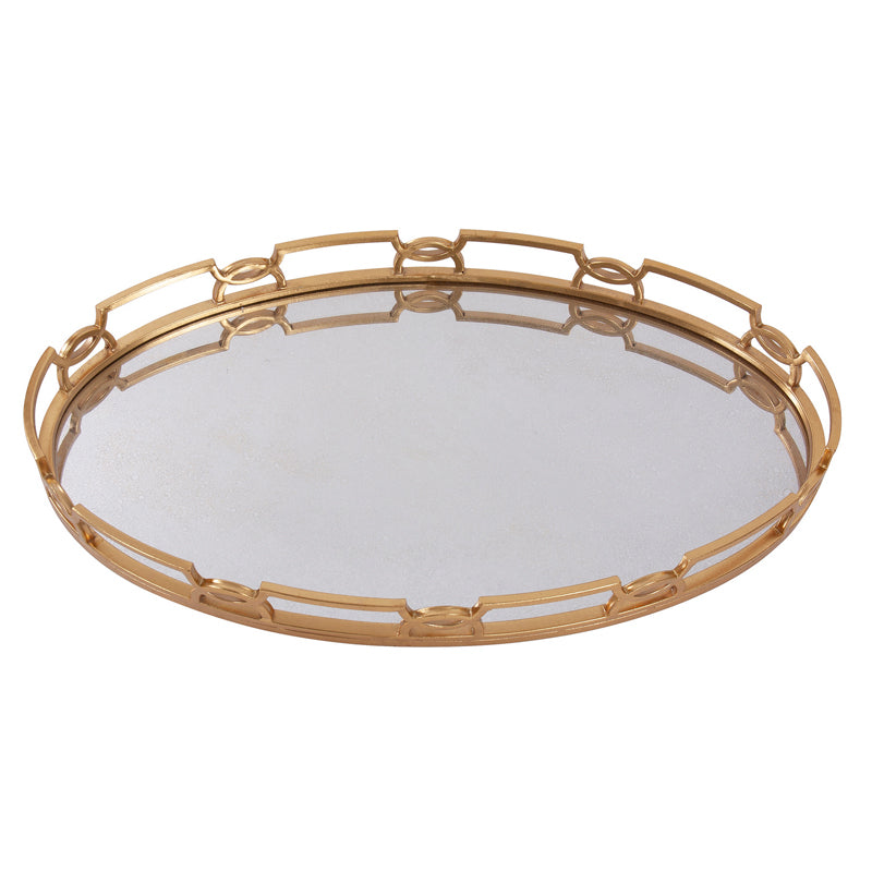 Bright Gold Metal Tray