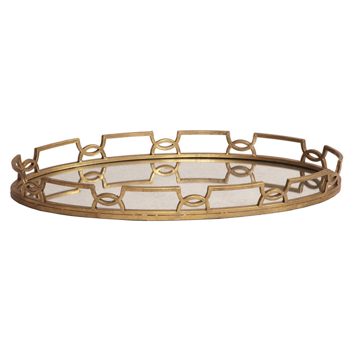 Bright Gold Metal Tray
