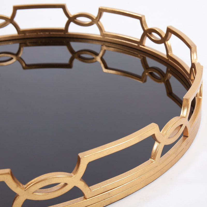 Kyron Round Metal Tray