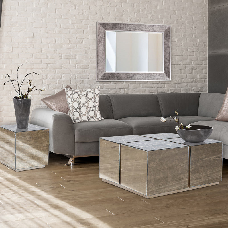 Paxton Mirrored Side Table