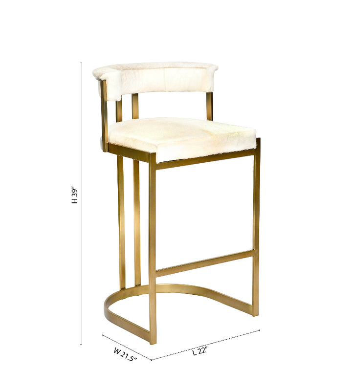 1023BAR/GD/GREY Barstool