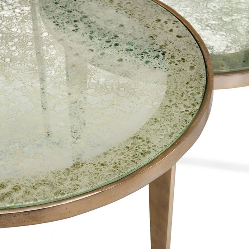 Jan Circular Bunching Tables - Taupe/ Gr