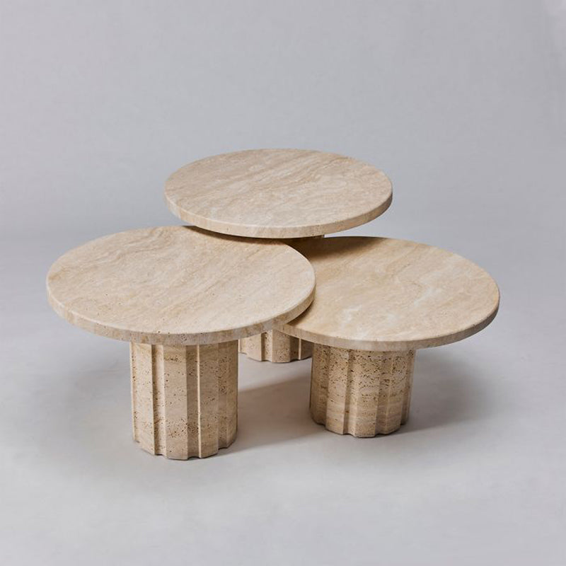 Amerigo Bunching Tables - Travertine