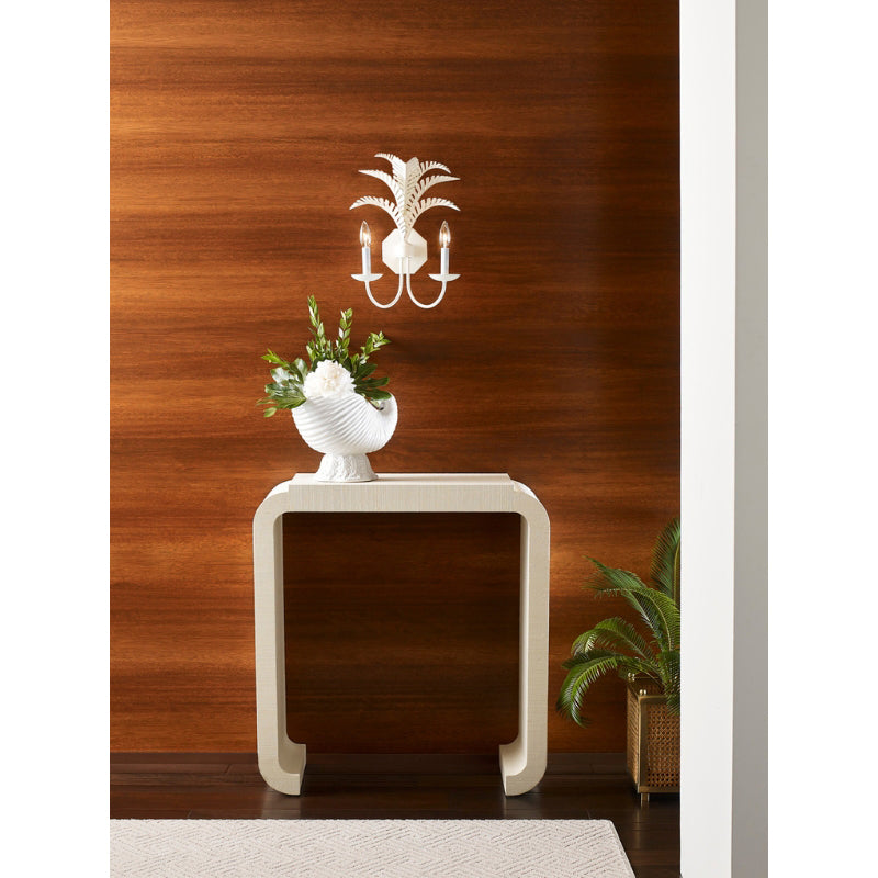 Royal Palm Sconce - White