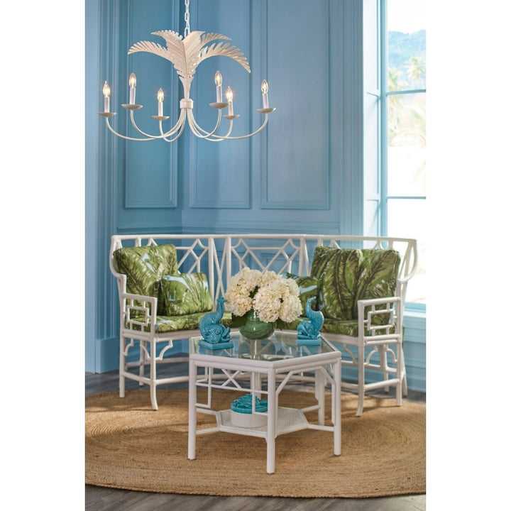 Royal Palm Chandelier - White
