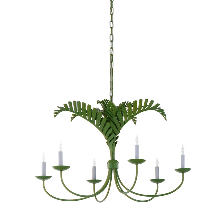 Royal Palm Chandelier - Green