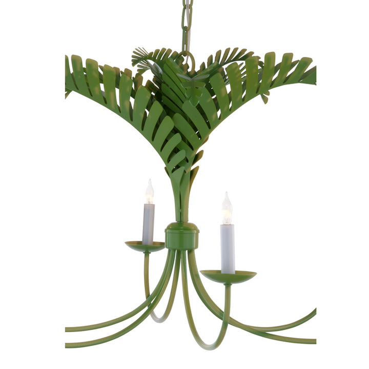 Royal Palm Chandelier - Green