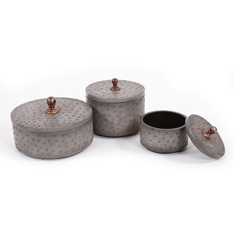 The Faux Ostrich Skin Box