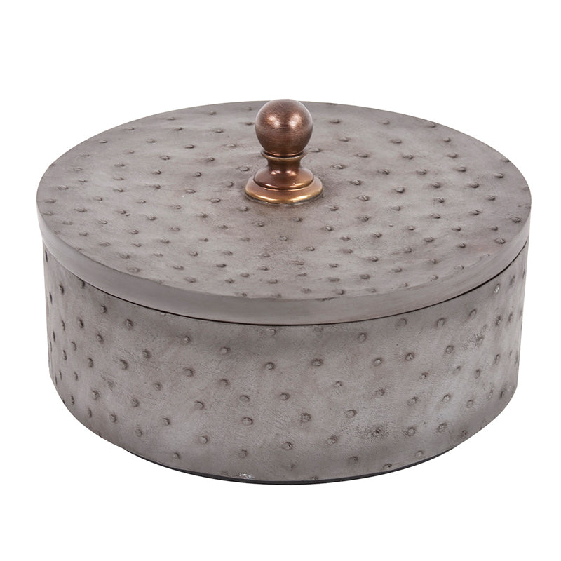 The Faux Ostrich Skin Box