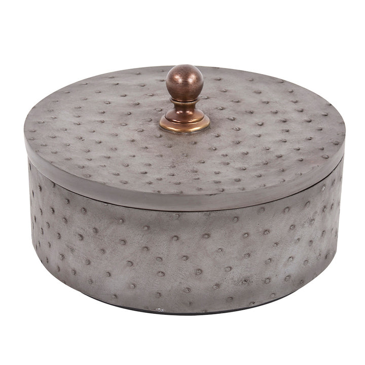 The Faux Ostrich Skin Box