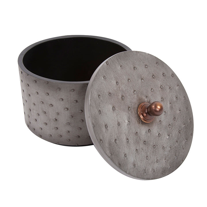 The Faux Ostrich Skin Box