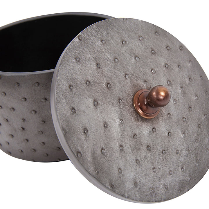 The Faux Ostrich Skin Box