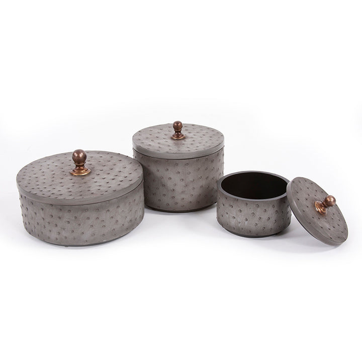 The Faux Ostrich Skin Box