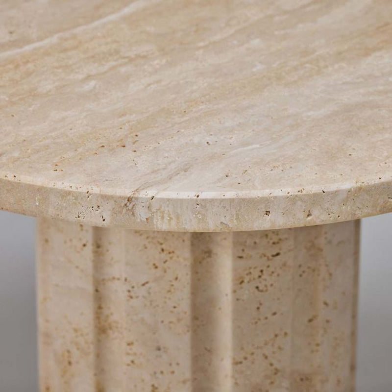 Amerigo Side Table - Travertine