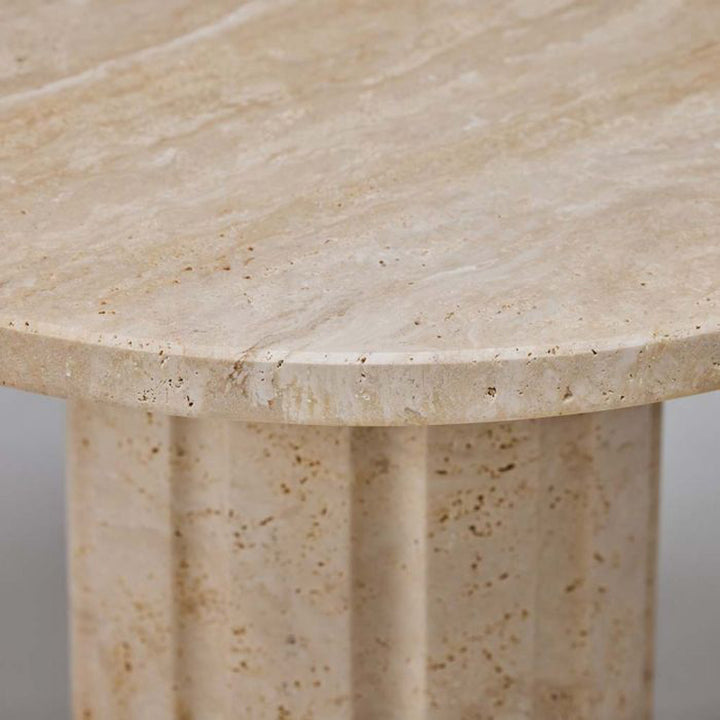 Amerigo Side Table - Travertine
