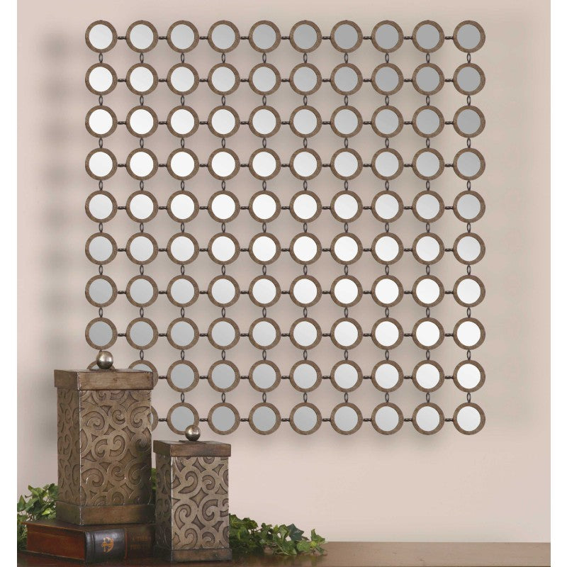 Dinuba - Mirror - Antique Silver Champagne