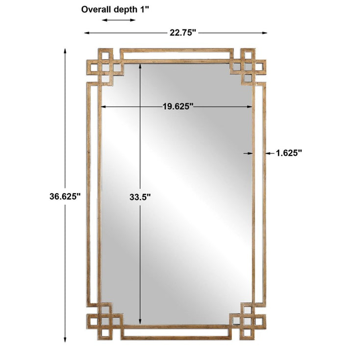 Devoll - Mirror - Antique Gold