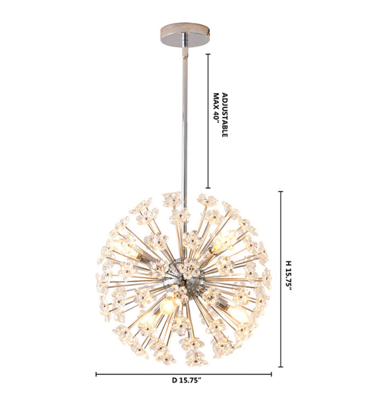 ZP191C16CH Six Light Chandelier