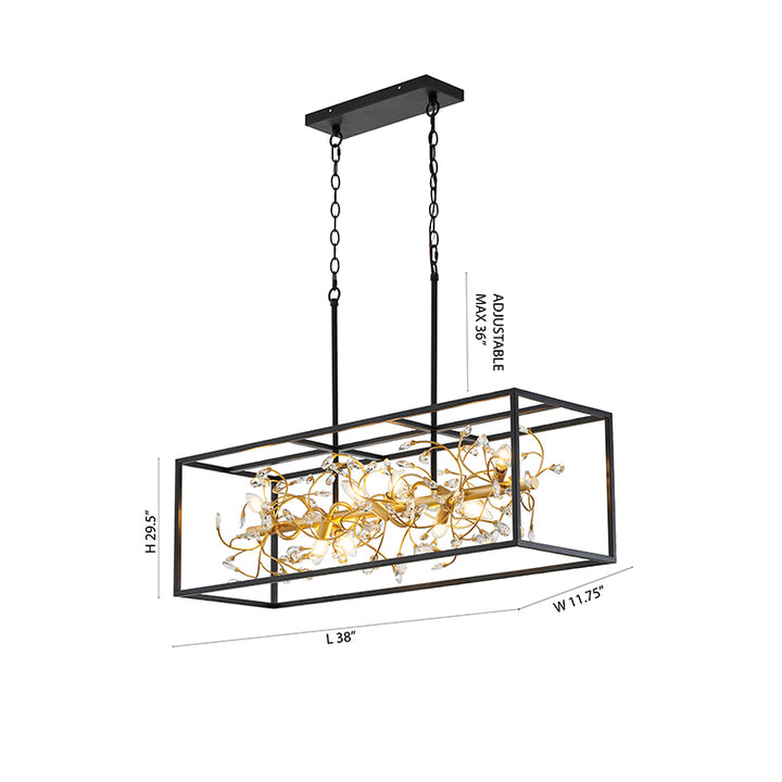 ZP139C38G Eight Light Chandelier