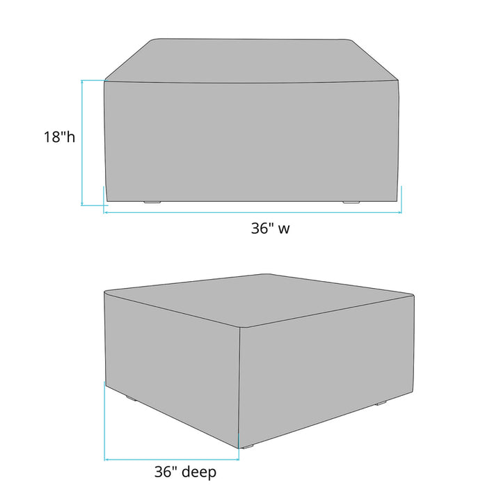 The Linen Universal 36" Square Cover