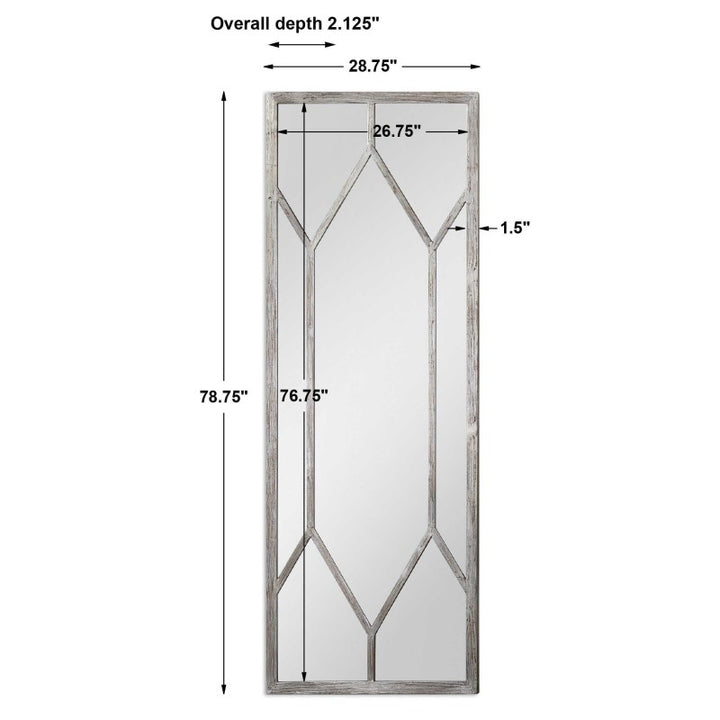 Sarconi - Oversized Mirror - Pearl Silver