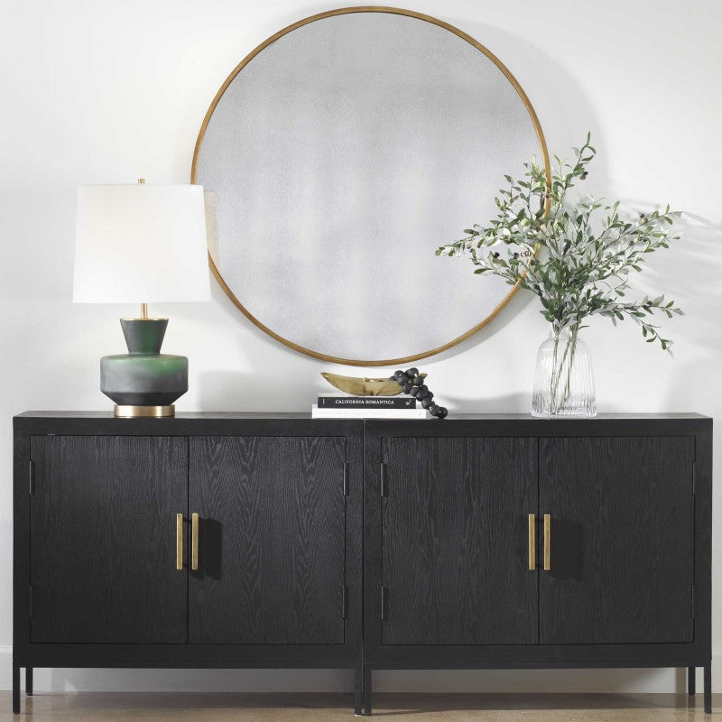 Junius - Round Mirror - Gold