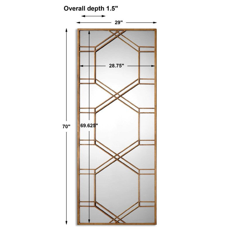 Kennis - Leaf Leaner Mirror - Gold