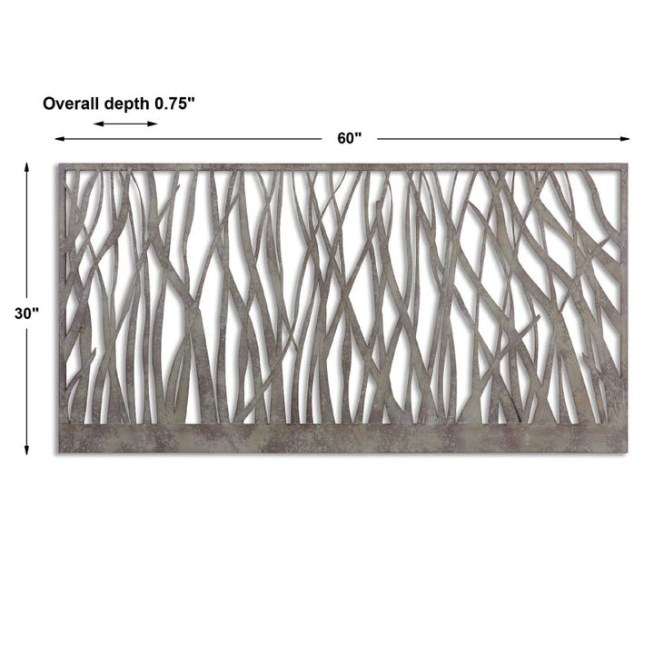 Amadahy - Metal Wall Art - Pearl Silver
