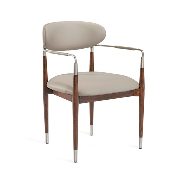 Willa Dining Chair - Dove/ Silver