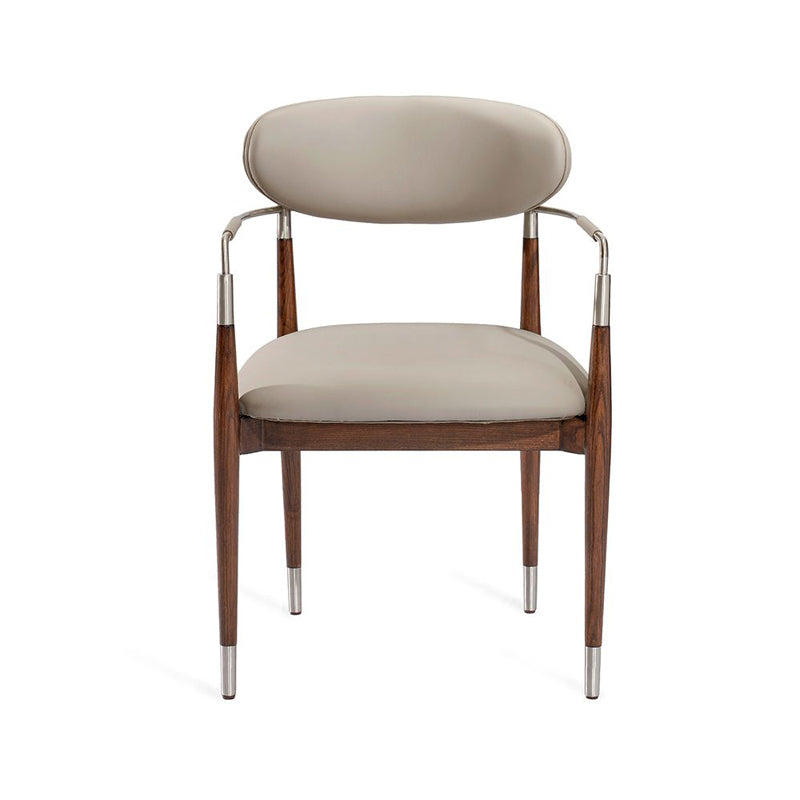 Willa Dining Chair - Dove/ Silver