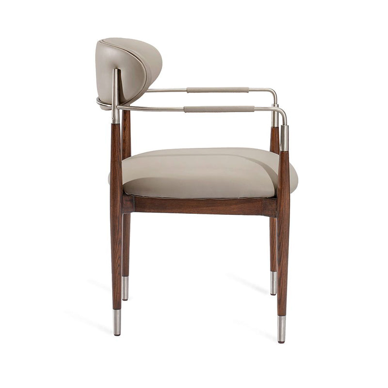 Willa Dining Chair - Dove/ Silver