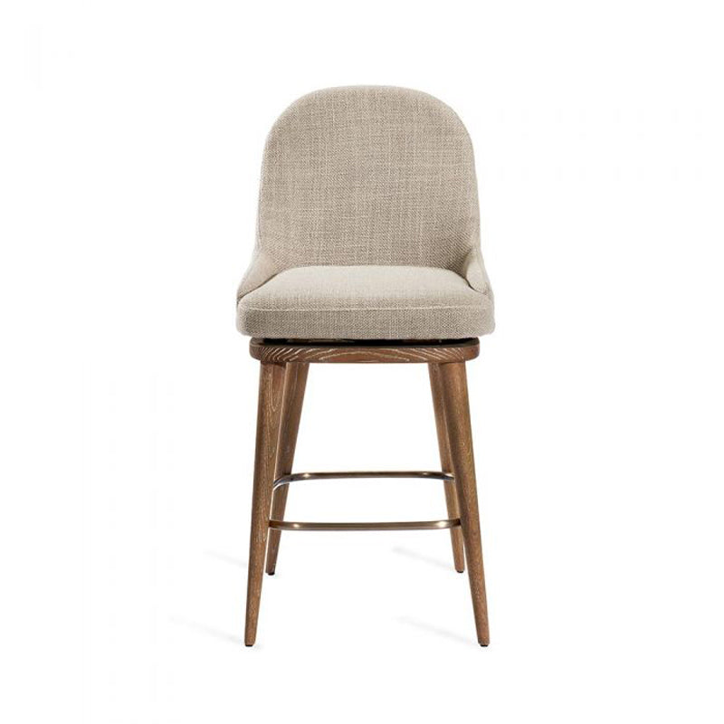 Harper Swivel Counter Stool - Flax