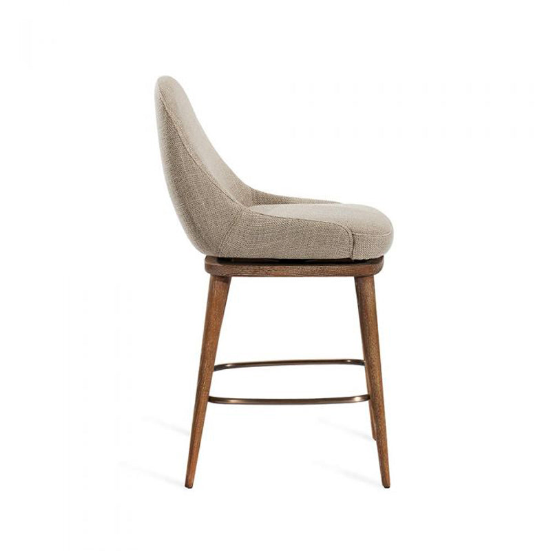 Harper Swivel Counter Stool - Flax