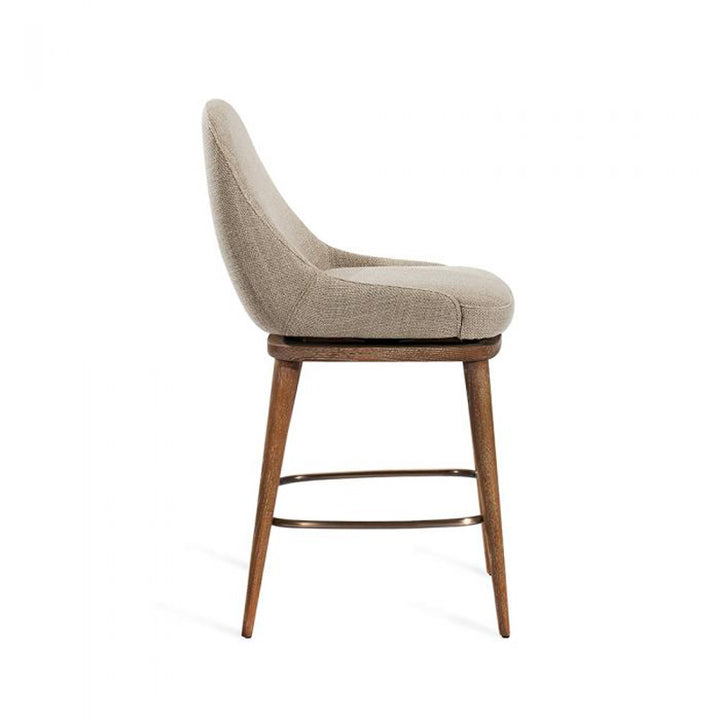 Harper Swivel Counter Stool - Flax