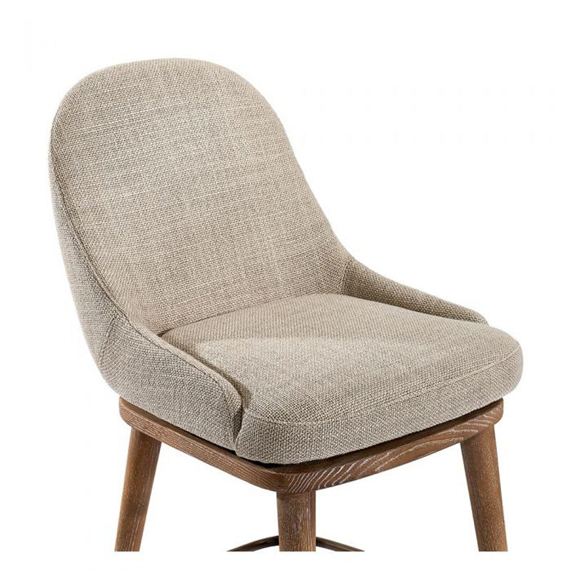 Harper Swivel Counter Stool - Flax