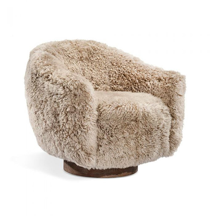 Simone Swivel Chair - Morel Taupe