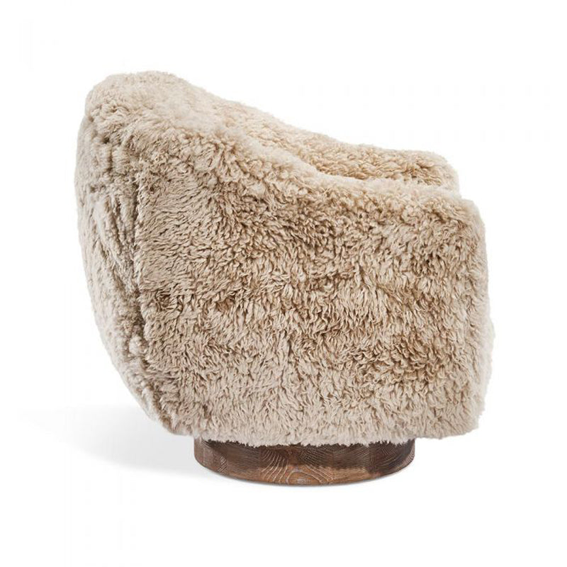 Simone Swivel Chair - Morel Taupe