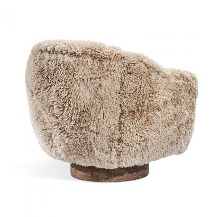 Simone Swivel Chair - Morel Taupe
