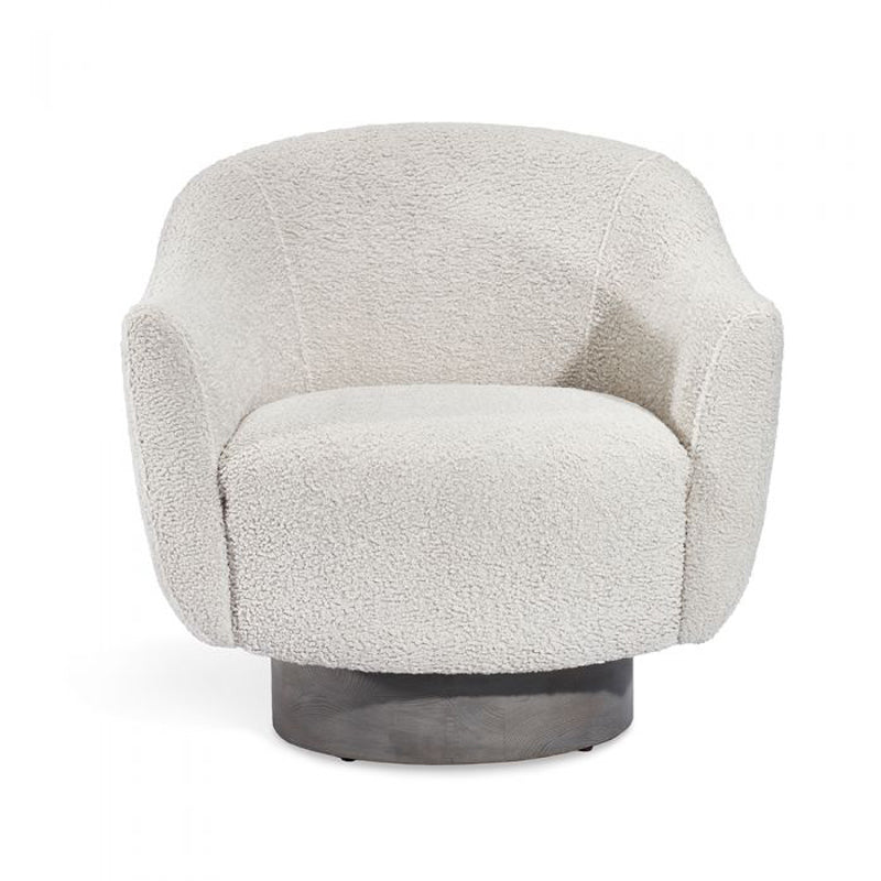 Simone Swivel Chair - Haze Shearling