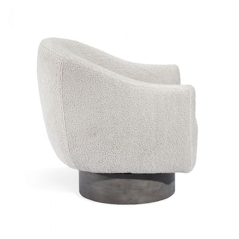 Simone Swivel Chair - Haze Shearling